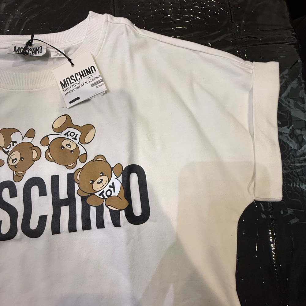Moschino White Tee with Teddy Bear Design - Picture 3 of 3